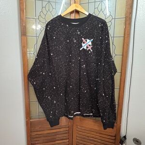 Disney Star Wars The Rise Of Skywalker Black Galaxy Print Spirit Jersey Size XL
